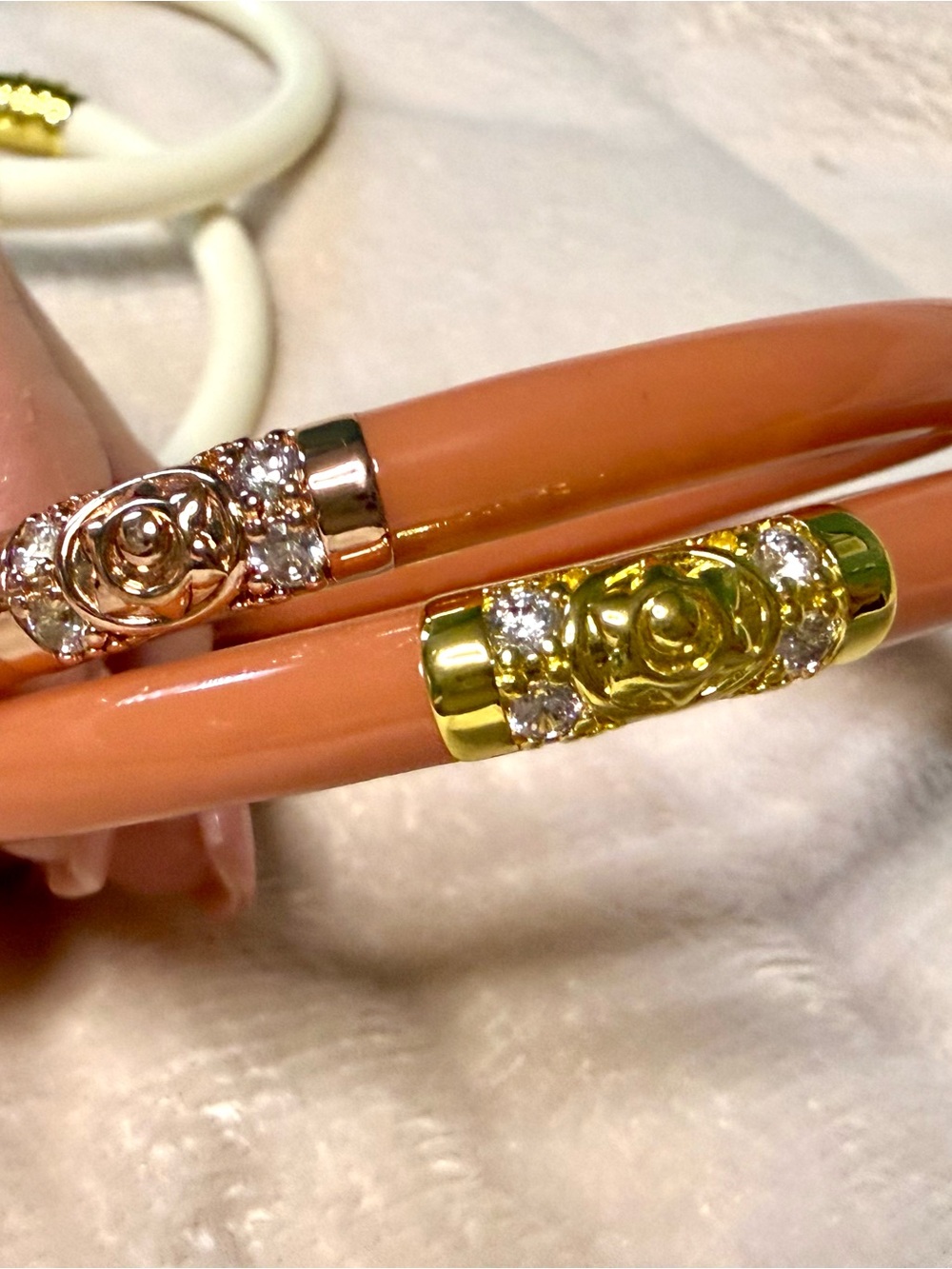 BuDhaGirl All Weather Bangles in a Thai Tea - Picture 2 of 2